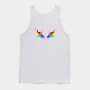 Fluffy Rainbow Wings (without shadow) Tank Top